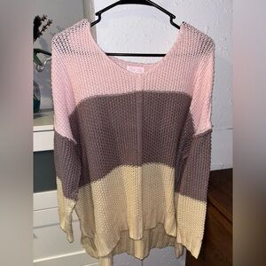 Women’s Pink Lily Sweater small